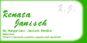 renata janisch business card